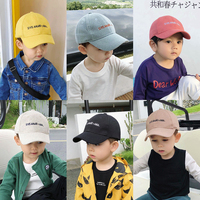 辰辰妈婴童装秋冬季1-2-3岁儿童帽子男字母鸭舌帽宝宝遮阳棒球帽