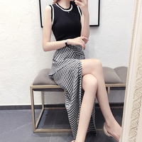 格子连衣裙两件套新款韩版小清新学生少女修身显瘦无袖上衣连衣裙