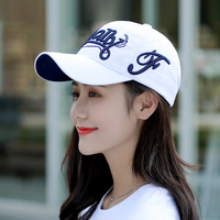 帽子女士韩版百搭时尚棒球帽圆脸适合脸大白色鸭舌帽显脸小素颜潮