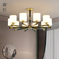 新中式吊灯全铜客厅灯中国风禅意餐厅灯现代简约大气别墅卧室灯具