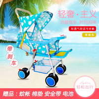 夏季仿藤编婴儿推车可坐躺轻便携折叠伞车幼婴儿童车简易竹藤椅车