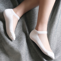 2018日韩 夏水晶玻璃丝袜 超薄透气隐形船袜短筒女袜子棉底浅口袜