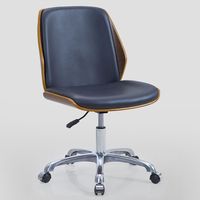 实木会议办公椅子家用电脑椅无扶手休闲书桌靠背椅简约升降旋转椅