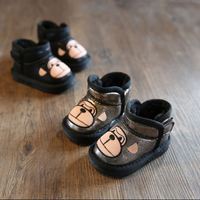 宝宝棉鞋女0-1-3岁2小男童鞋学步鞋加绒加厚雪地靴婴儿鞋冬加绒