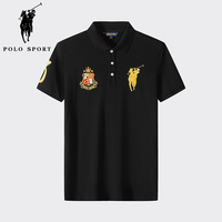 Polo Sport男士翻领t恤夏季专柜同款纯棉大标个性刺绣短袖polo衫
