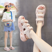 女童运动凉鞋2022夏季新款儿童女鞋女孩鞋子软底中大童时尚沙滩鞋