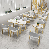 网红奶茶店桌椅组合简约清新甜品咖啡厅餐饮小吃快餐餐厅卡座沙发