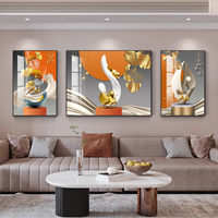 沙发背景墙装饰画客厅高档大气墙画2023新款晶瓷挂画现代简约壁画