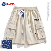 NASA夏季新款工装短裤男士潮牌休闲美式五分裤冰爽透气宽松情侣装