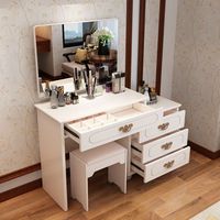 现代简约卧室梳妆台白色高档可伸缩迷你化妆桌梳妆桌化妆台