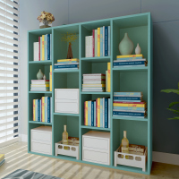 书架书柜简约现代置物架落地柜子学生创意格子柜自由组合书柜书架