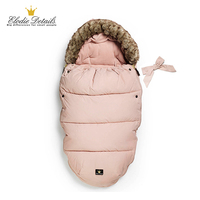 睡袋女宝宝秋冬款加厚防踢婴儿车通用包被冬保暖羽绒棉手推车抱被