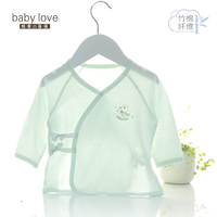 babylove新生婴儿衣服初生宝宝内衣夏季薄款半背衣上衣单件和尚服