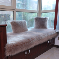 现代简约长毛绒飘窗垫窗台垫定做北欧卧室榻榻米毯垫子加厚可机洗