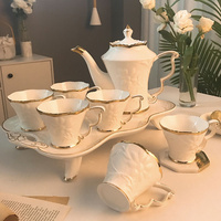 欧式骨瓷咖啡杯套装家用陶瓷客厅英式下午茶茶具茶壶杯子结婚礼物