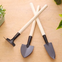 小盆栽绿植 花卉 耙锹园林迷你园艺工具三件套 种花花具铲3件套