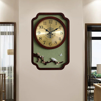 新中式挂钟客厅中国风时钟创意个性时尚家用挂表艺术装饰大气钟表