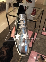 香港代购Stella星星鞋baby同款女鞋厚底鞋系带坡跟单鞋松糕鞋