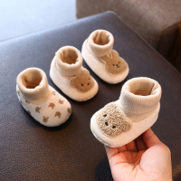 春秋季婴儿步前鞋0-1岁3-6-9个月男女宝宝软底学步新生不掉布鞋袜