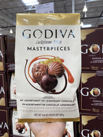 现货加拿大Godiva歌帝梵心形黑巧夹心黑巧克力三种口味420g袋装