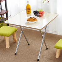 折叠桌小餐桌简易家用小户型2人4人摆摊便携式正方形吃饭小桌子