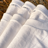 日系简约230g重磅白色纯棉t恤女短袖纯色宽松打底衫内搭秋冬长袖