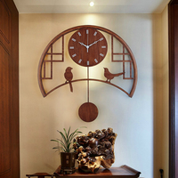 挂钟客厅家用个性创意时尚中国风装饰钟表艺术新中式大气石英挂表