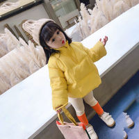 女童棉衣秋冬装新款小宝宝洋气时髦儿童面包服短款棉袄棉服外套潮