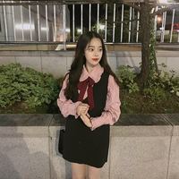 女神套装秋季2018新款韩版学院风衬衫加裙子时尚网红两件套女俏皮