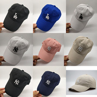 MLB棒球帽18新款女男款正品软顶鸭舌帽la小标帽子NY棒球帽洋基队