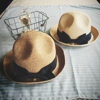18年新款2018帽子女士夏季韩版潮草帽可折叠新款沙滩夏天帽太阳帽