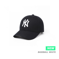 MLB棒球帽子女潮牌嘻哈鸭舌帽子男黑ins2018新款洋基队NY帽子正品