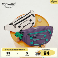 VANWALK滑板系列 美式复古斜挎包运动风女胸包腰包情侣通勤包ins