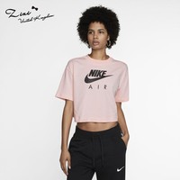 Nike耐克air粉色女孩舒适锻炼运动短袖T恤 英国正品代购新品19夏