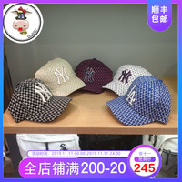 【大牛韩代】韩国正品MLB洋基队男女同款棒球帽软顶大标刺绣印花