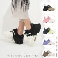 【浪姐同款】VITTORIO VENTURA薇薇燃气垫女鞋增高撞色牛皮老爹鞋