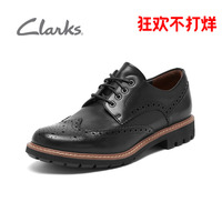 Clarks其乐男鞋布洛克雕花英伦商务休闲皮鞋德比鞋 Batcombe Wing