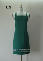 订定做优质围裙 后背H型 墨绿色 高品质围裙 高档咖啡店奶茶围裙