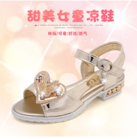 凉鞋女童儿童夏季新款韩版可爱舒适透气蝴蝶中大童学生甜美公主鞋