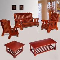 特价木沙发实木沙发客厅组合中式仿红木办公木质沙发全实木小户型