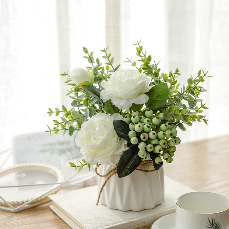 仿真花植物花艺小盆栽室内家居摆件设客厅办公桌装饰假花干花花束