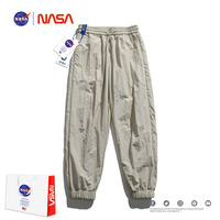 NASA联名山系冰丝速干裤男薄款夏季宽松裤子ins潮休闲长裤运动裤